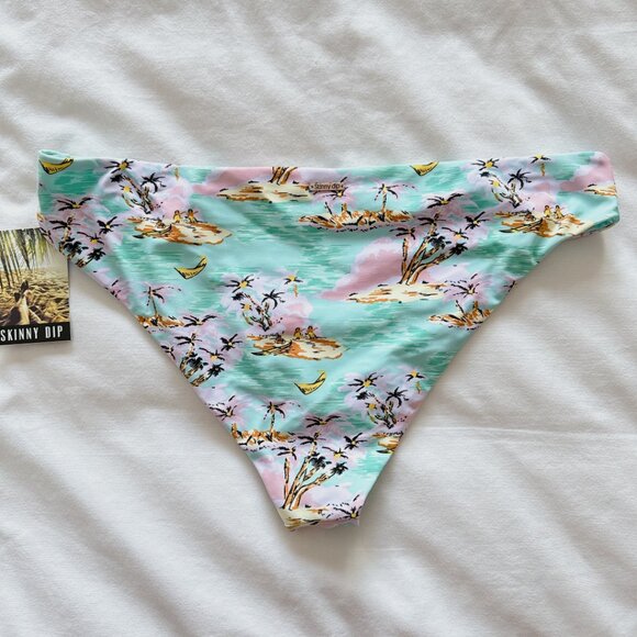 Skinny Dip Hawaii Full Bottoms large NWT women' swimsuit bikini bottoms - Picture 5 of 14